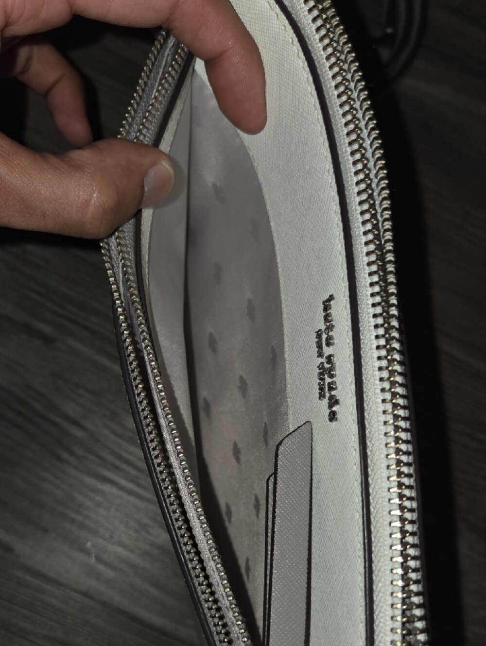 kate spade Two-Tone Gray and White Crossbody Bag - Picture 4 of 5